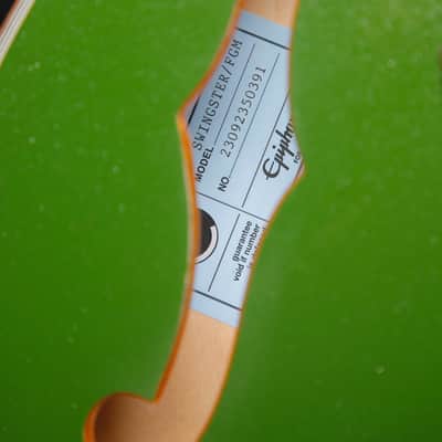 Epiphone Emperor Swingster Forest Green Metallic Hollowbody Electric Guitar image 8