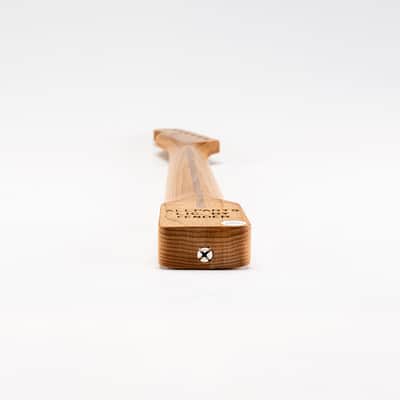 Allparts Select "Licensed by Fender®" AAA+ Roasted Flame Maple "VIN-MOD" Replacement Neck for Telecaster® - Unfinished - Chunky C Shape image 8