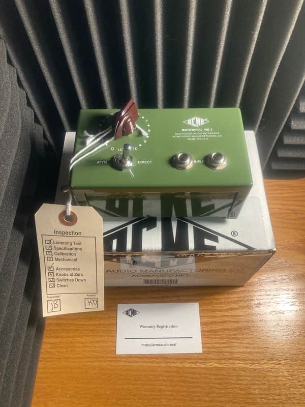 Acme Audio WB-3 Motown DI Direct Box 2016 - Present - Green image 1