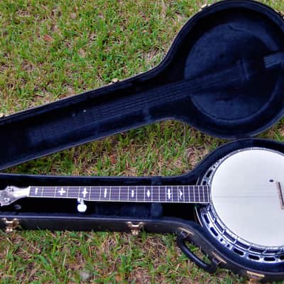 Vintage Iida Model 235 'Masterclone' 5-string Banjo with Case image 21