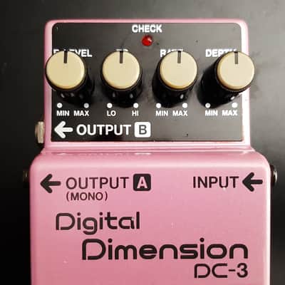 Rare - Original 1980s Made In Japan - Boxed with Manual - Vintage Boss DC-3 Digital Dimension (Blue Label) Space D 1988 - 1989 - Pink image 13