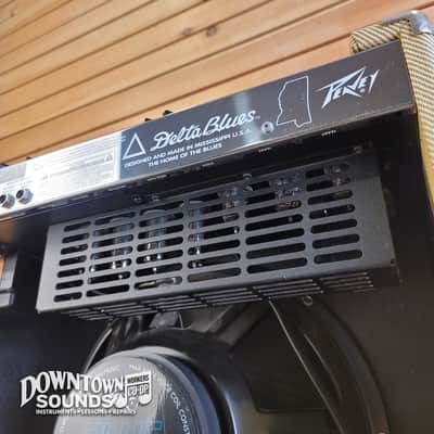 2013 Peavey Delta Blues 115 30W 1x15 Guitar Combo Amp - Tweed, Peavey 15" Blue Marvel Speaker, Hosa Single-Button Footswitch image 8