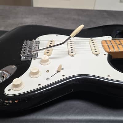 1973 FENDER STRATOCASTER Black Road Worn Heavy Relic Aged American Vintage 70s USA 1970's Strat Guitar image 10