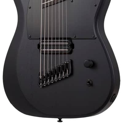 Schecter PT-8 MS Black Ops Satin Black Open Pore image 1
