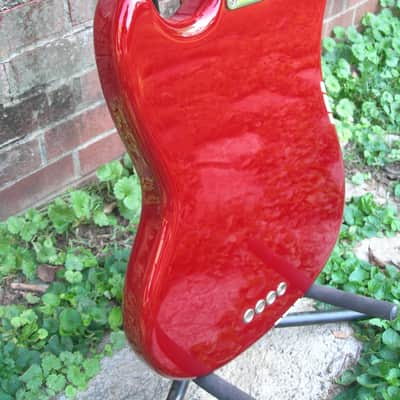 Fender Pawn Shop Mustang Bass 2013 - Candy Red image 8