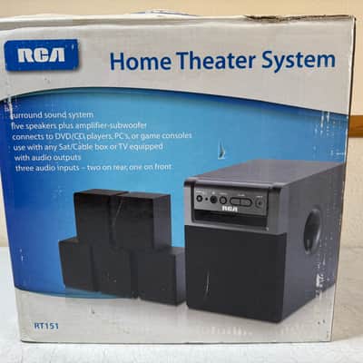 RCA RT151 Home Theater System 5.1 Channel Surround Sound Subwoofer Vintage NEW image 1