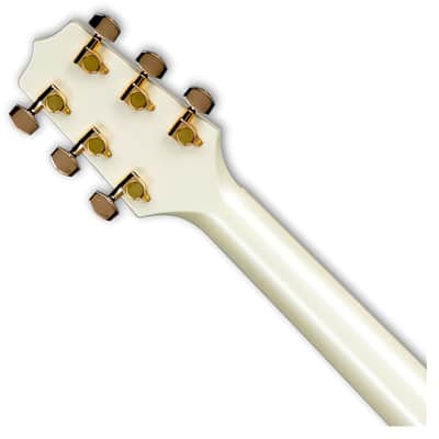 Takamine GN37CE Left-Handed A/E Guitar - Pearl White w/Gig Bag - B-Stock image 5