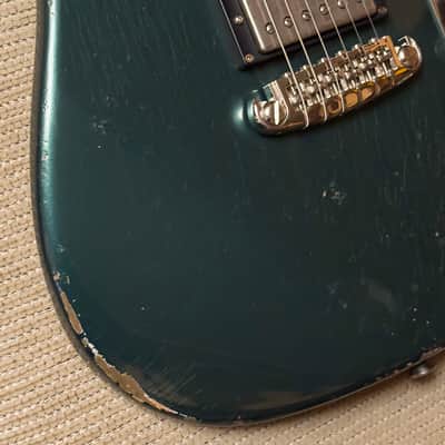 Shabat Lion Special Metallic British Racing Green Electric Guitar image 4