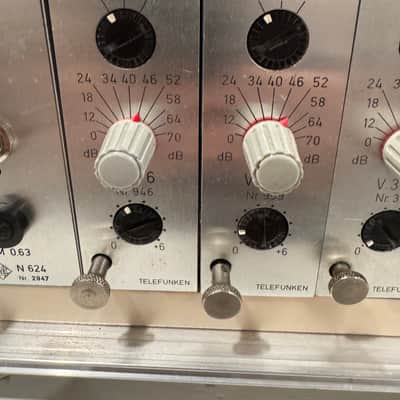 Rare 8-Channel TAB/Telefunken V376 Mic Preamp Rack – Original PSU – 3 Sequential Pairs image 5