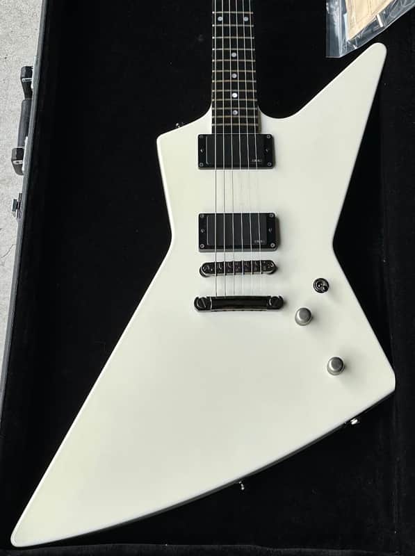 ESP Custom MX250 Kiso Built White Explorer James Hetfield Vibes image 1