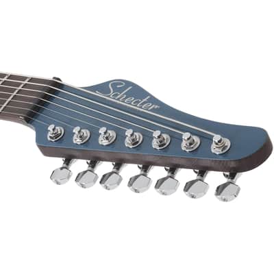 Schecter Aaron Marshall Signature 7-Strings - Macassar Ebony Fingerboard, Cobalt Slate image 3