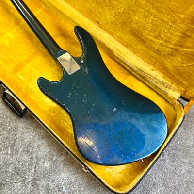 Guyatone EB-9 Sharp 5 Bass guitar c 1969 - Blue original vintage MIJ Japan image 10