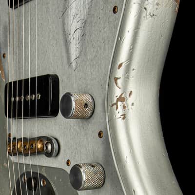 Mint Fender Custom Shop NAMM Masterbuilt Apprentice Dylan Delpizzo-Howell 1962 Jazzmaster Ultra Heavy Relic - Inca Silver #78858 image 11