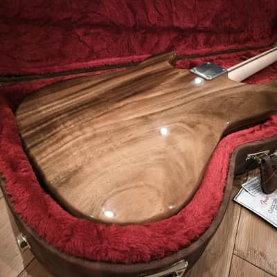 Sargent Guitars | Custom Built One-Piece Aged Acacia Koa Hardtail Strat | Lindy Fralin Real '54 Pickups | Warmoth Neck | 8.6 lbs | NEW Build | w/New Fender Poodle Case image 6