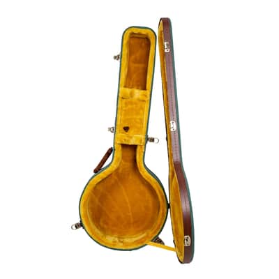 Crossrock Master Series - Wooden 5-string Resonator styles of Banjos Case - Security Lock, Genuine Leather Handle, Reinforced Hardware, Metal Feet, Storage Space- Malachite Blue Tweed image 8