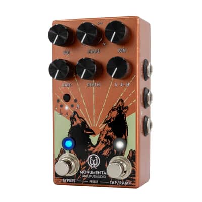 Walrus Audio Monumental Stereo Harmonic Tap Tremolo - Orange image 2