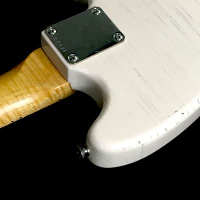 LEFTY! Boutique Custom Vintage Relic MM59 Musicmaster Shell Pink Nitro Pine 3/4 Size 22.5” Short Scale Clone Guitar 5.4 Lb HSC image 12