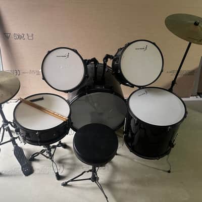 Rocket Music A rocket star 2018 - 5 Piece 22in Drum Kit In Black image 6