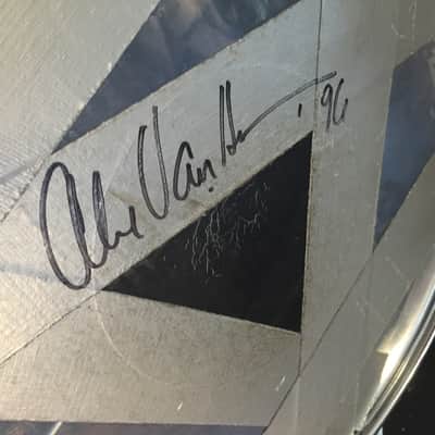 Alex Van Halen's Signed 1977 Super-Sensitve Snare Drum, Sticks, Simmons Pad and Brain. image 2