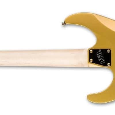 Open Box/Display ESP LTD Mirage Deluxe '87 Guitar, Macassar Ebony Fretboard, Metallic Gold image 3