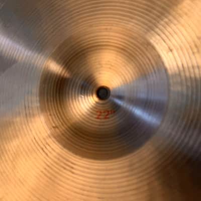 Rare Vintage Paiste 602 Pre Serial 22” FACTORY “MEDIUM” Ride Crash at ONLY 2790 g CLEAN Light and SHIMMERING! Sounds Amazing! image 6