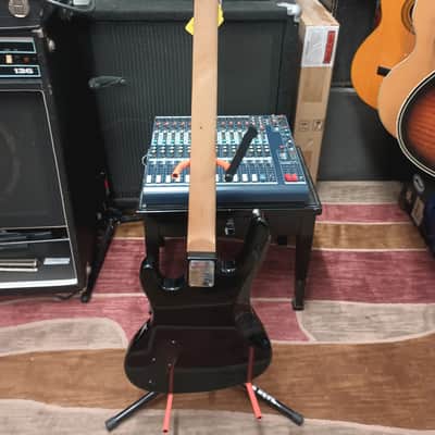 Washburn Bantam Series XB-100 Bass Guitar w/ Case - Black image 4