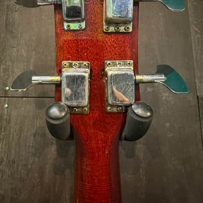 Vintage 1966-69 Gibson EB-3 Bass in Cherry Finish Reset Neck w/ Period-Adjacent Aftermarket Case in Good Condition! image 14