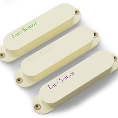 LACE Sensor "Triple Rainbow Set" 3-Pack Single Coil Pickups - Cream image 1