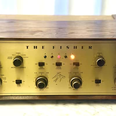 πΆβ¨ Fisher X-202 (1X-202) Tube Integrated Amplifier w/ Original Walnut Wood Case β Restored, New Tubes Installed, Fully Tested/Working image 2