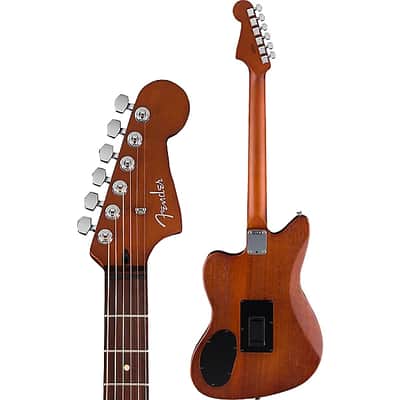 Fender Acoustasonic Standard Jazzmaster Electric Guitar. Honey Burst image 5