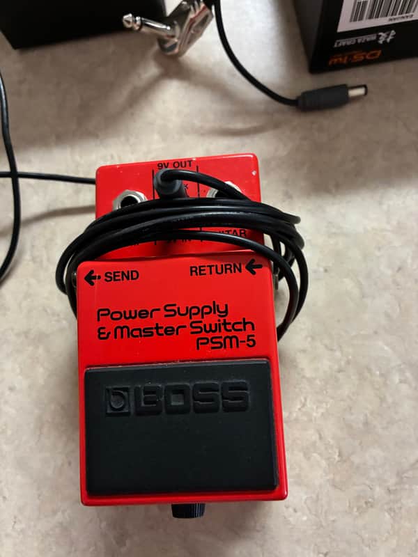 Boss PSM-5 Power Supply & Master Switch (Red Label) 1984 - 1990 - Red image 1