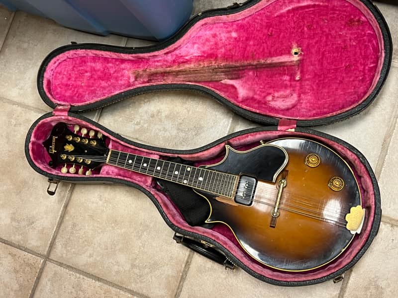 1959 Gibson EM-200 Florentine Electric Mandolin sunburst image 1