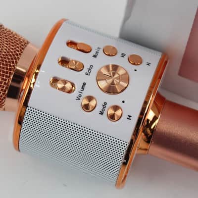 KTV HAND HELD WIRELESS MICROPHONE + SPEAKER, MULTIPLE FEATURES, ETC c2019 - WORKING image 2