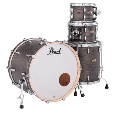 Pearl Session Studio Select 4-Piece Drum Kit (22/16/12/10) Black Satin Ash #852 image 2