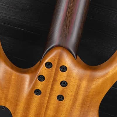Mayones Hydra 7 Elite Headless - Trans Black Satin - Custom Satin Neck image 12
