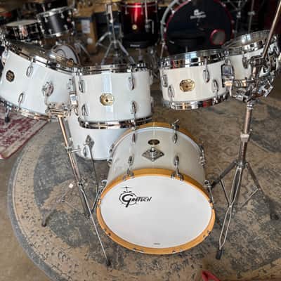 Gretsch USA 6-Piece Drum Set 1970s - White Nitron image 5