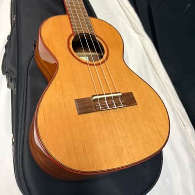 Kala Solid Cedar Top Acacia Tenor Ukulele New W/ Luna Lightweight Case KA-ATP-CTG image 2
