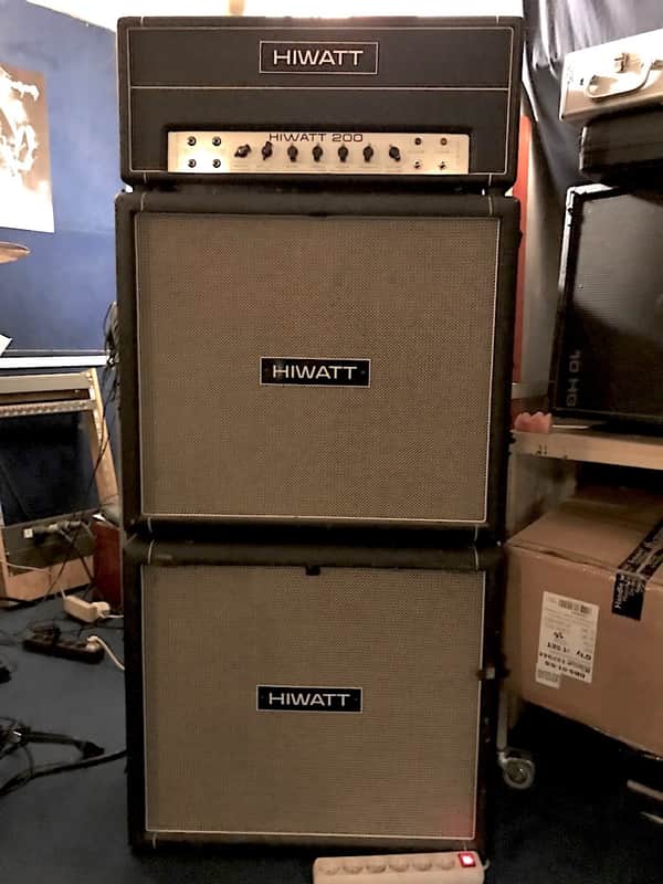 Hiwatt DR201 Bass Stack w 1 x SE 410 (4 x10“), 1 x SE115 (1x15“) 1980 - 82 - Black image 1