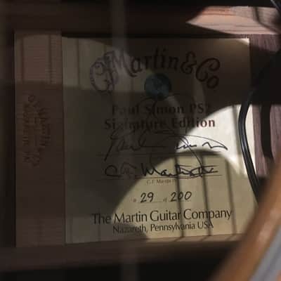 Martin Limited Ed #29 of 200 Paul Simon PS2 early 2000 image 3