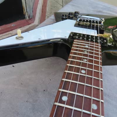 GIBSON 2012 76' REISSUE EXPLORER STANDARD EBONY 1 OWNER near MINT! with PAPERWORK! image 6