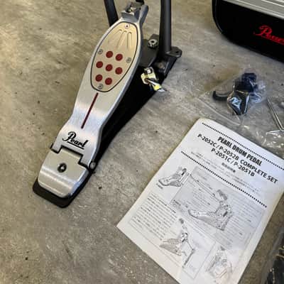 Pearl P2052C Eliminator Redline Chain-Drive Double Bass Drum Pedal 2010s - Silver / Black / Red image 6