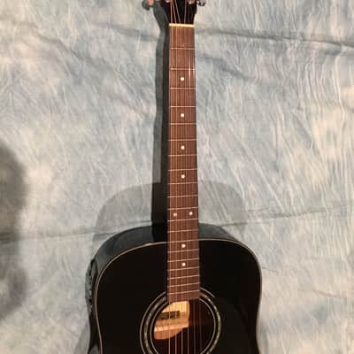 Zager ZAD20E Solid Spruce/Mahogany Acoustic Electric Guitar with Hardshall Case image 1