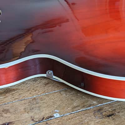 Harmony Rocket Vintage 1969 Red 335 Style Double Cutaway image 14