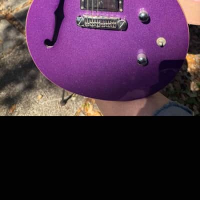 Daisy Rock Retro-H Semi Hollow Mid 2000’s - Metallic Purple Sparkle image 2