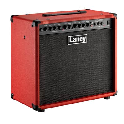 Laney 65 Watt 1x12” Electric Guitar Combo Amplifier with Reverb - Red - LX65R-RE image 2