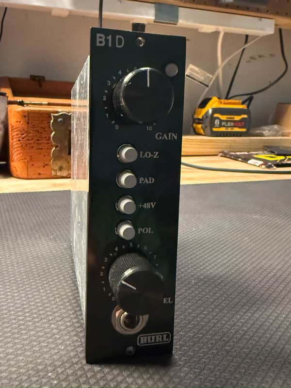 Burl B1D 500 Series Mic Preamp Module 2010s Green image 1