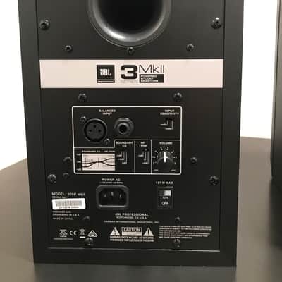 JBL 305P 3 Series MkII Powered Studio Monitors (pair) 2018 - Black image 7