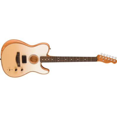 Fender FINNEAS Signature Acoustasonic Player Telecaster Guitar w/ Gig Bag - Cappuccino Fade image 5