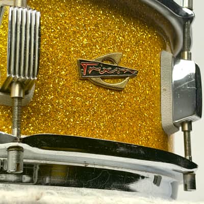 Trixon 20/13/16/5x14" 60's "Luxus" Outfit Drum Set - Gold Sparkle image 10