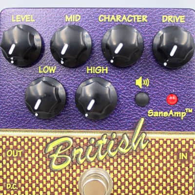 Tech21 SansAmp British With Original Box Made in U.S.A. Distortion Guitar Effect Pedal 319177 image 3